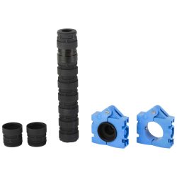 Q ERECTOR 22 SUPPRESSOR 22LR MODULAR ALUMINUM,SS BAFFLES 1/2X28 BLACK