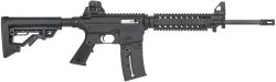 Mossberg 37209 715T Flat Top Tactical Full Size 22 LR 25+1 16.25" Blued Carbon Steel Barrel Blued Polymer Receiver Black A2 Adjustable Stock Right Hand